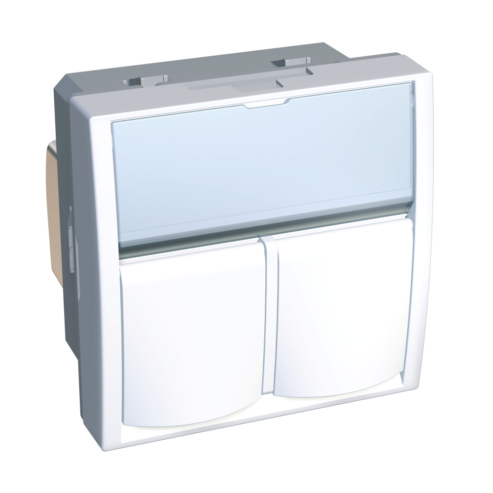 РОЗЕТКА S-ONE 2XRJ45 CAT 6 ЭКР R9003