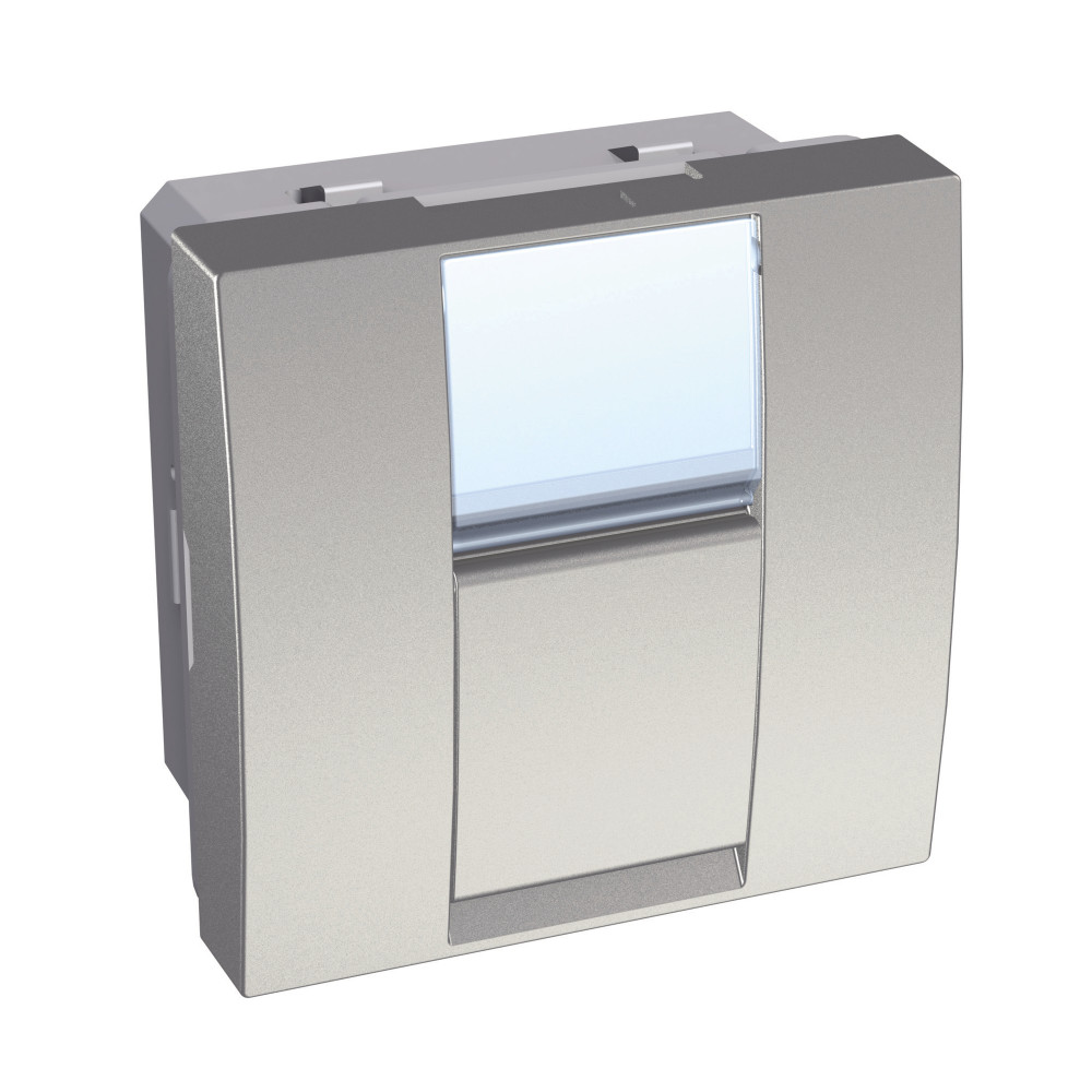 РОЗЕТКА S-ONE RJ45 CAT 5Е НЕЭКР МЕТАЛЛИК