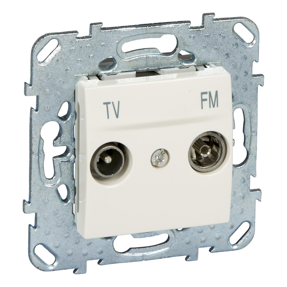 UNICA РОЗЕТКА TV/ FM, одиночная, БЕЖЕВЫЙ