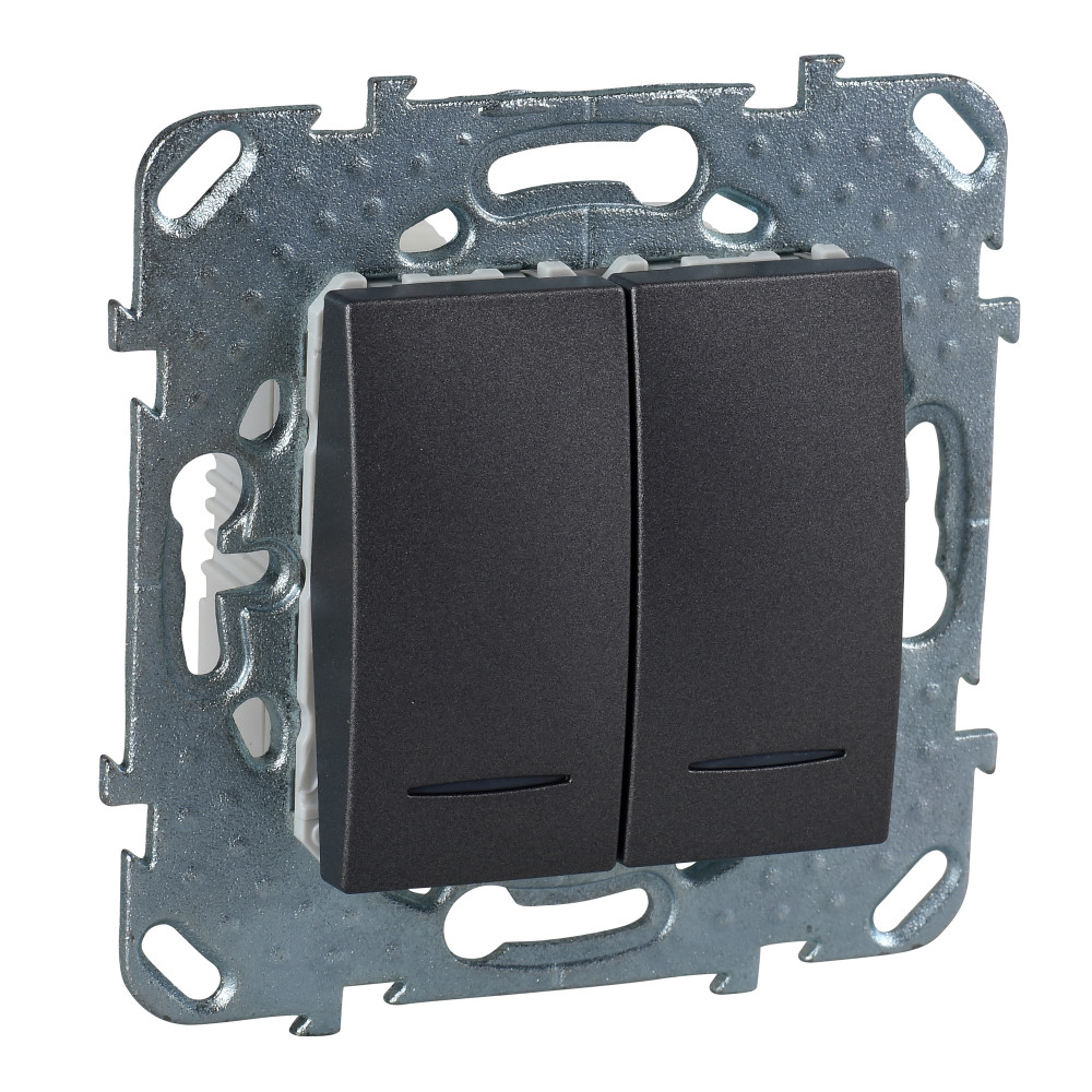 ДВУХКЛАВИШНЫЙ ПЕРЕКЛ. (СХ.6+6) С ИНД.