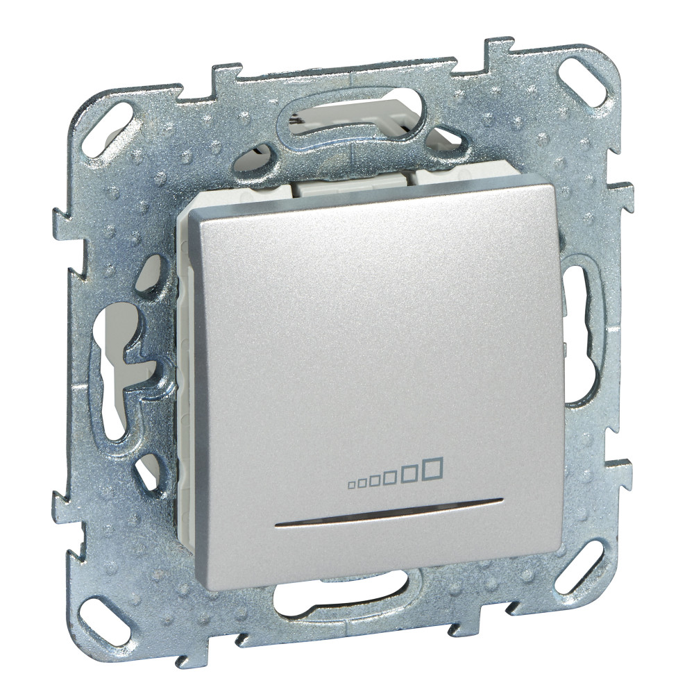 ДИММЕР НАЖИМНОЙ, 20-350VA АЛЮМ