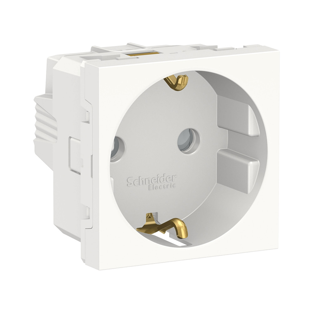 UNICA MOD РОЗЕТ. с/з, с/шт, 16А, 2м, БЕЛ