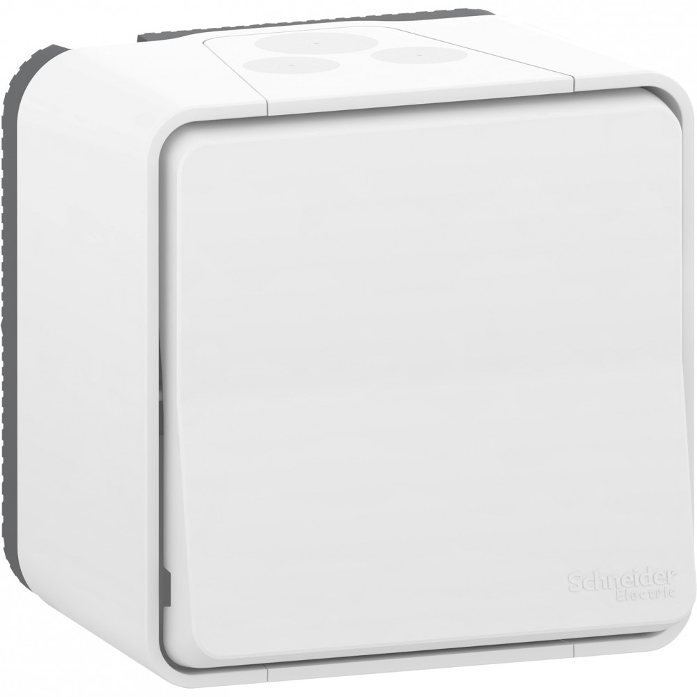 MUREVA S Кнопочный выключатель в сборе, 10А, 250В, БЕЛЫЙ, IP55