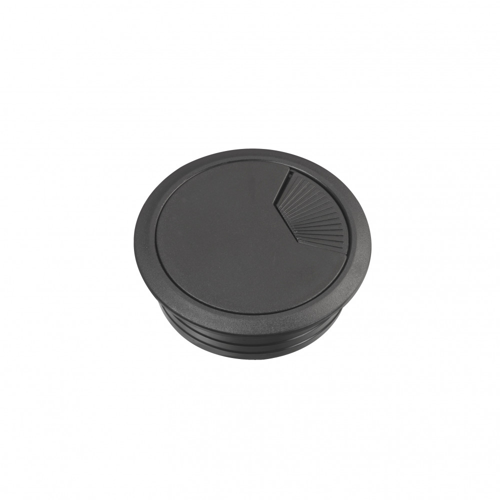 Unica System+ КАБЕЛЬНЫЙ ГРОММЕТ D60 мм ПЛАСТИК ЧЕРНЫЙ, комплект из 2х штук