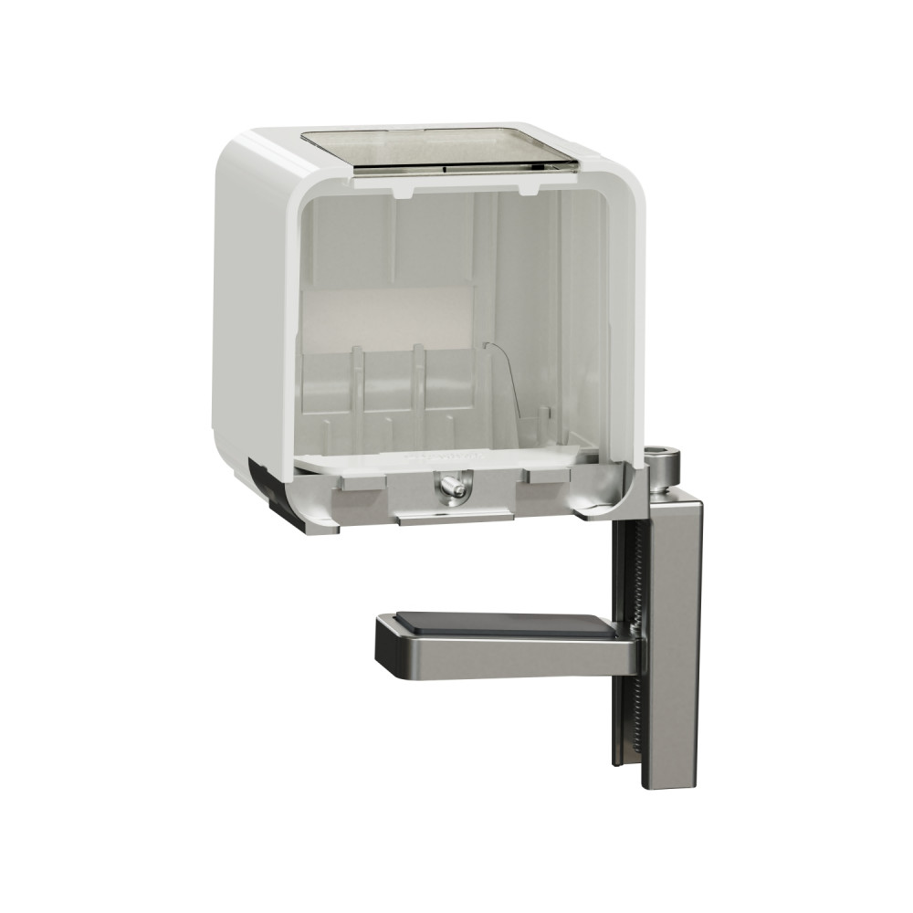 Unica System+ Крепление розеточного блока к столу БЕЛОЕ