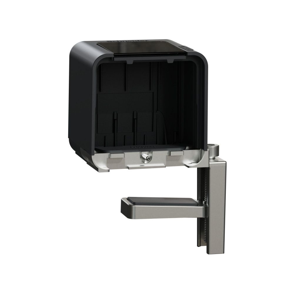 Unica System+ Крепление розеточного блока к столу АНТРАЦИТ