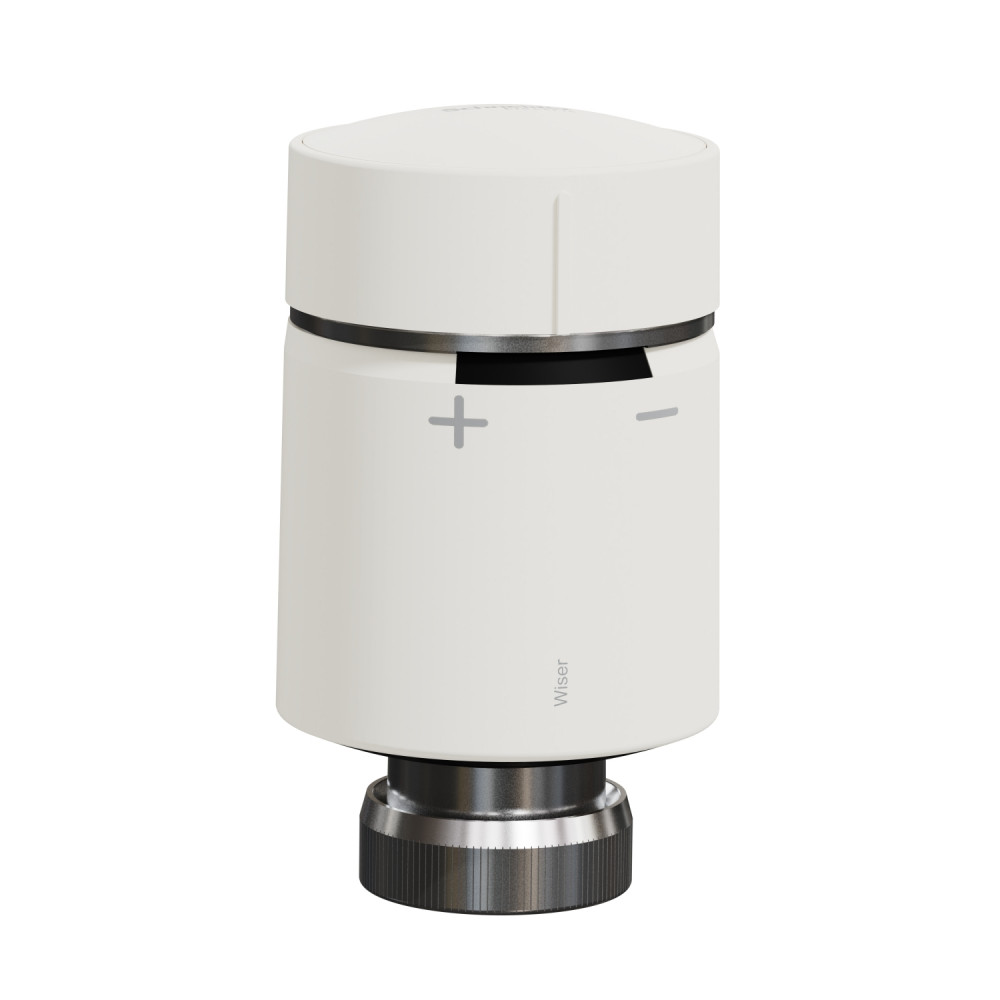 WISER iTRV термоголовка для радиоторной батареи, беспроводная, ZigBee 3.0, БЕЛАЯ