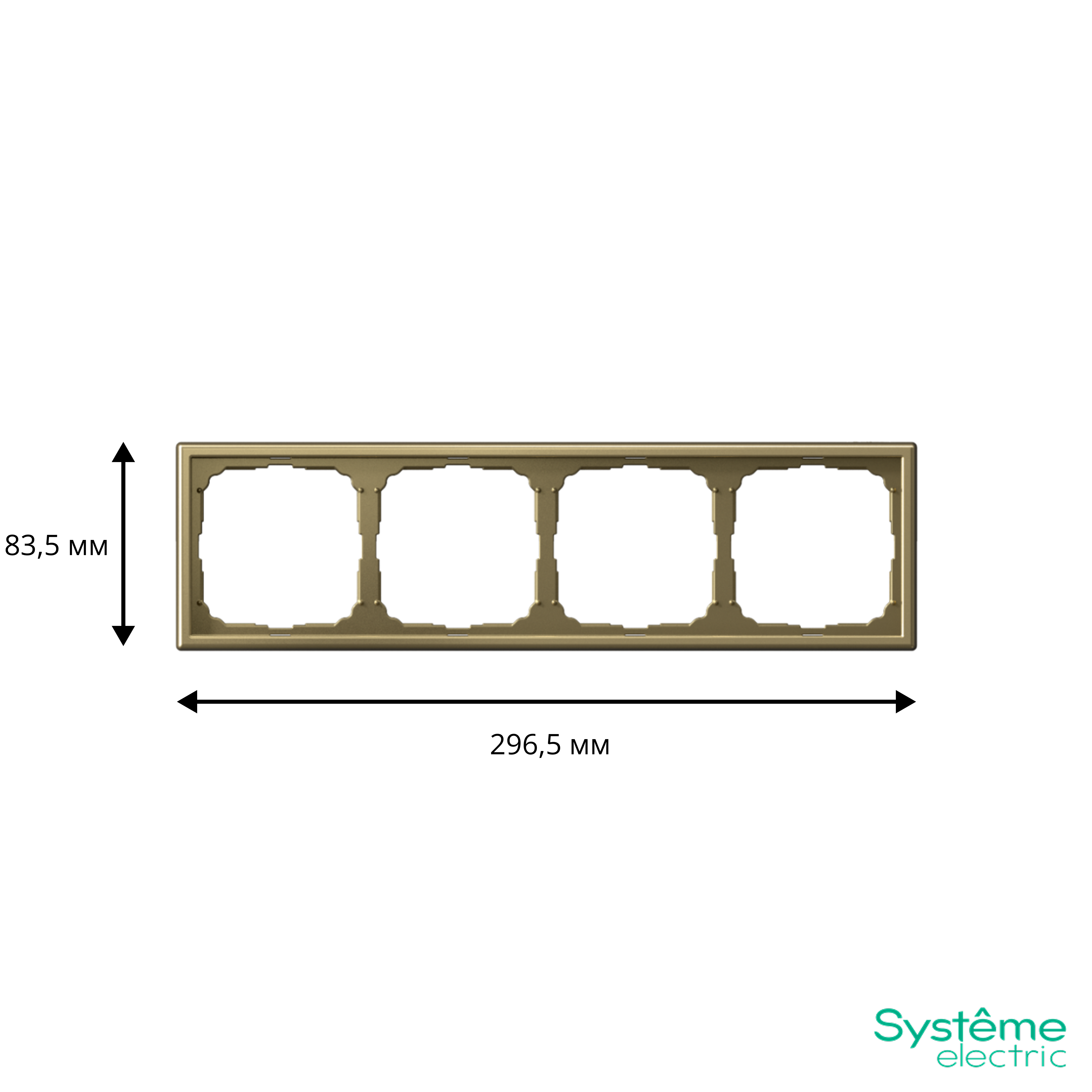 ARTGALLERY 4-постовая РАМКА, универсальная, ЗОЛОТО