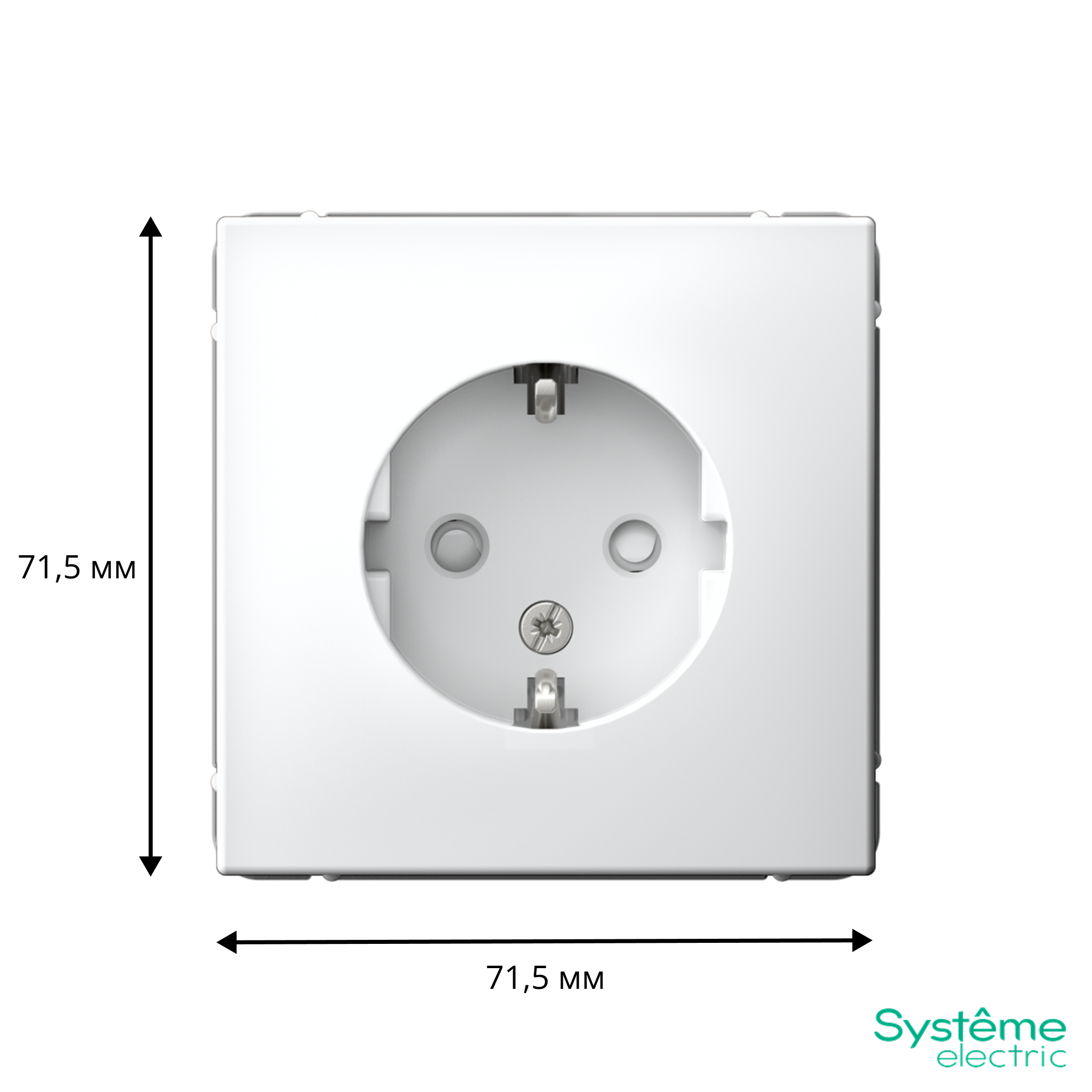 ARTGALLERY РОЗЕТКА с заземлением со шторками, 16А, механизм, БЕЛЫЙ