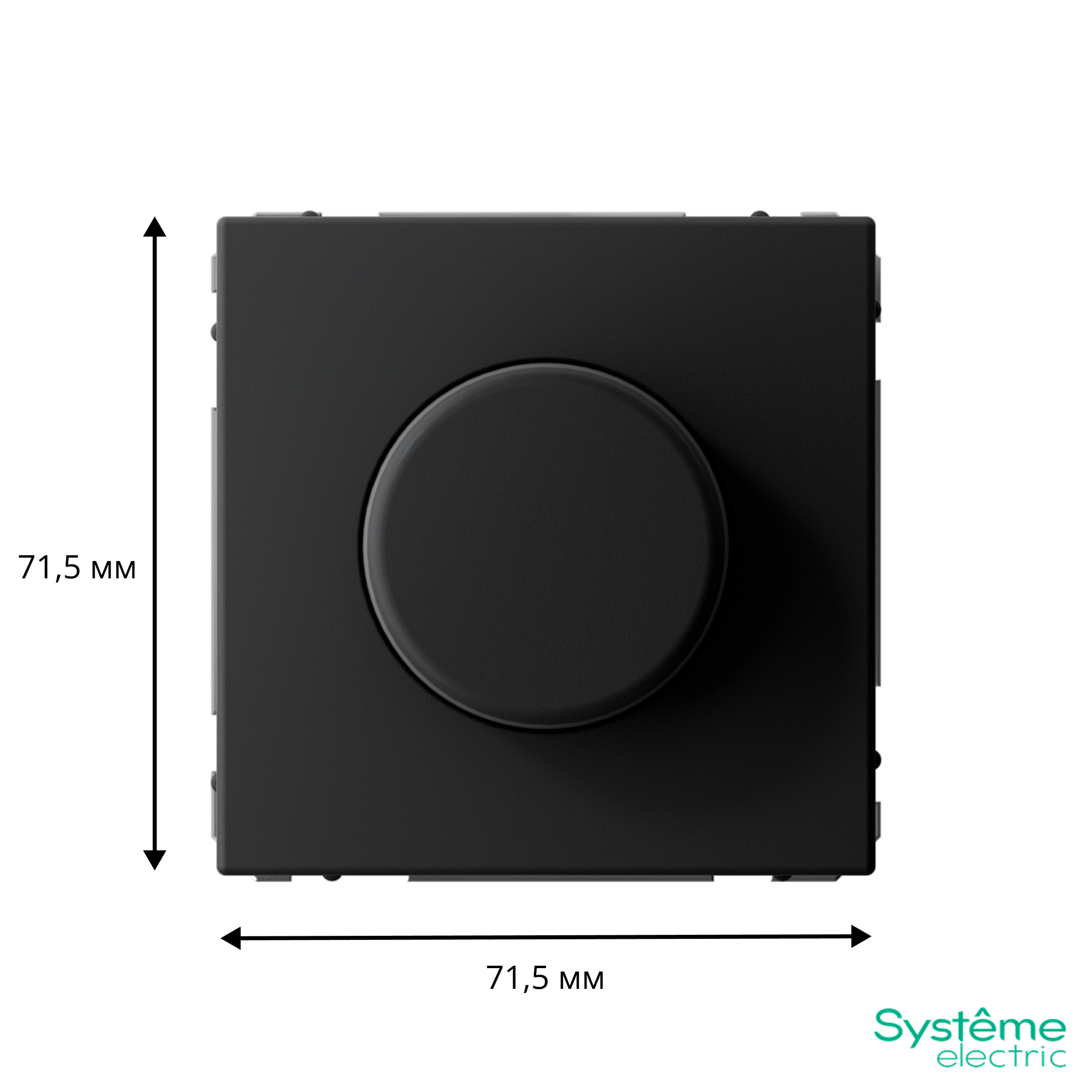 ARTGALLERY СВЕТОРЕГУЛЯТОР (диммер) повор-нажим, LED, RC, 400Вт, механизм, КАРБОН