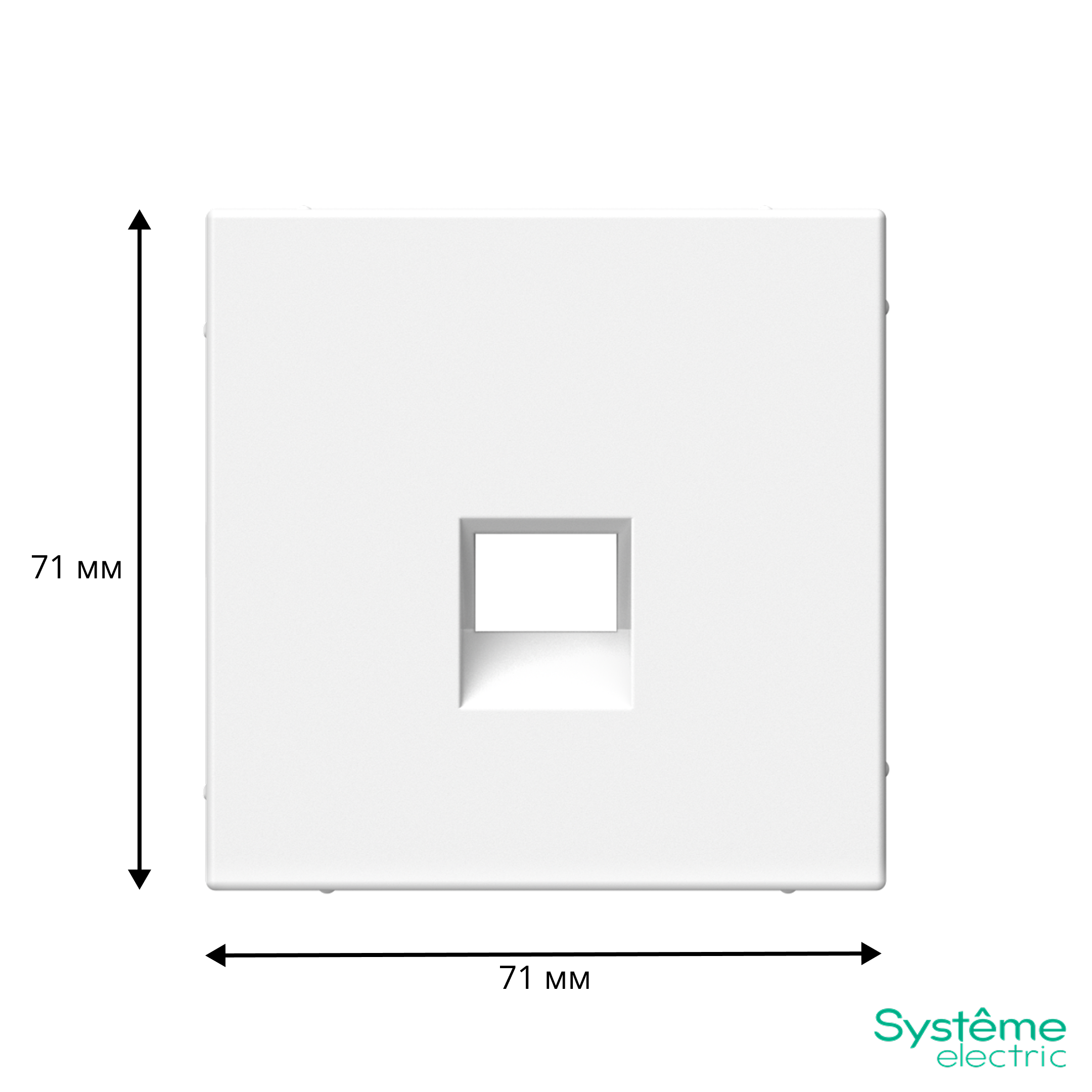 ARTGALLERY НАКЛАДКА для информационных функций типа Keystone, БЕЛЫЙ