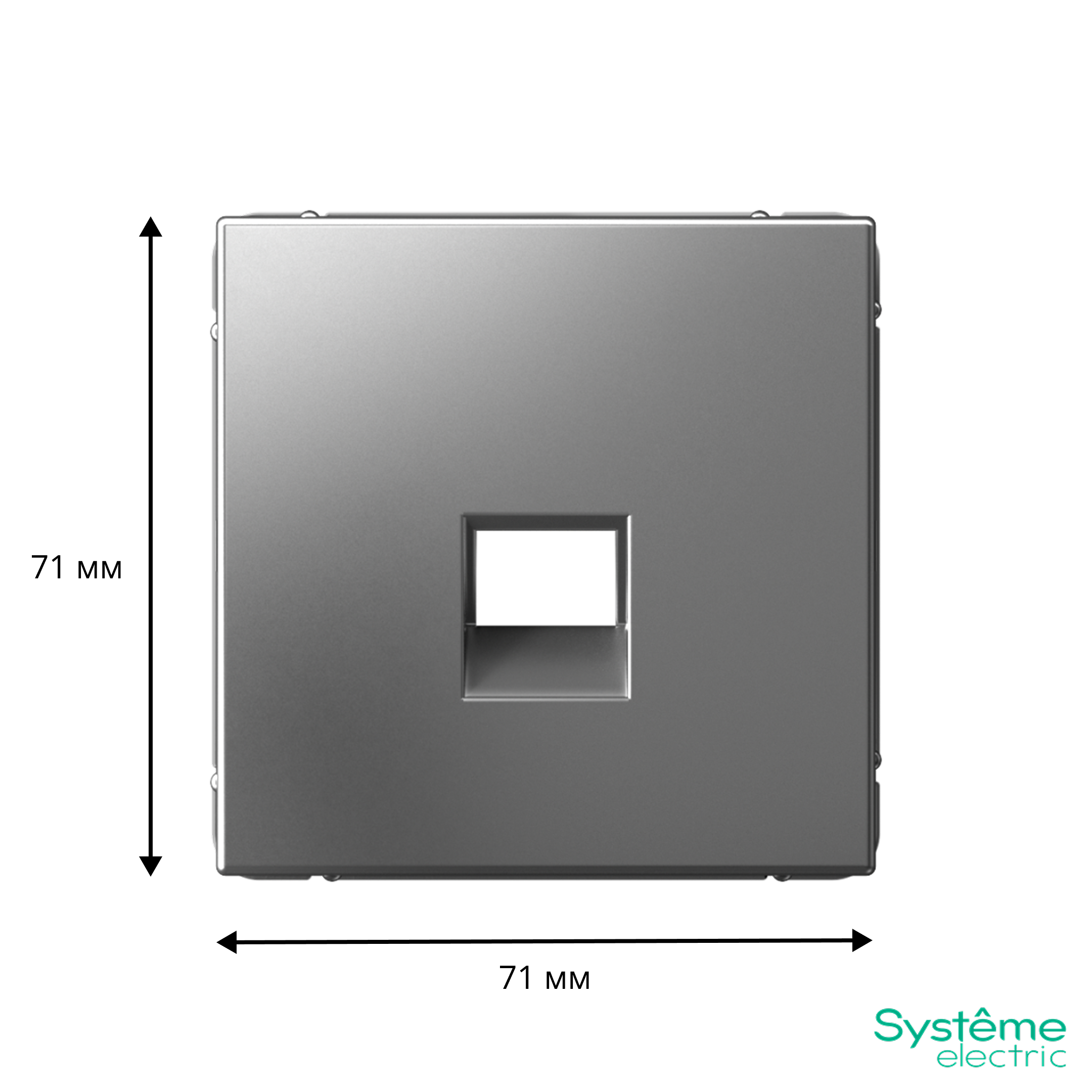 ARTGALLERY НАКЛАДКА для информационных функций типа Keystone, СТАЛЬ