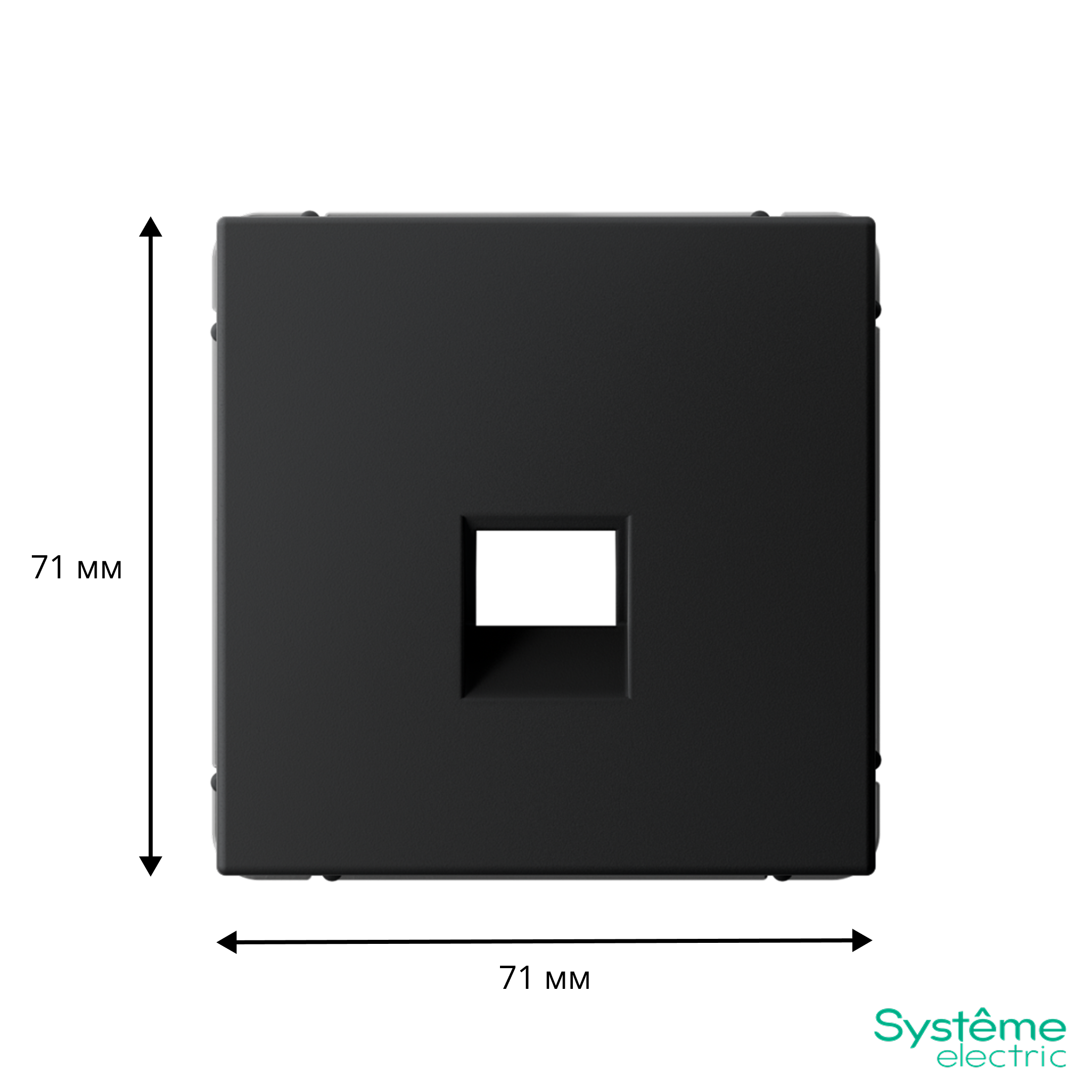 ARTGALLERY НАКЛАДКА для информационных функций типа Keystone, КАРБОН