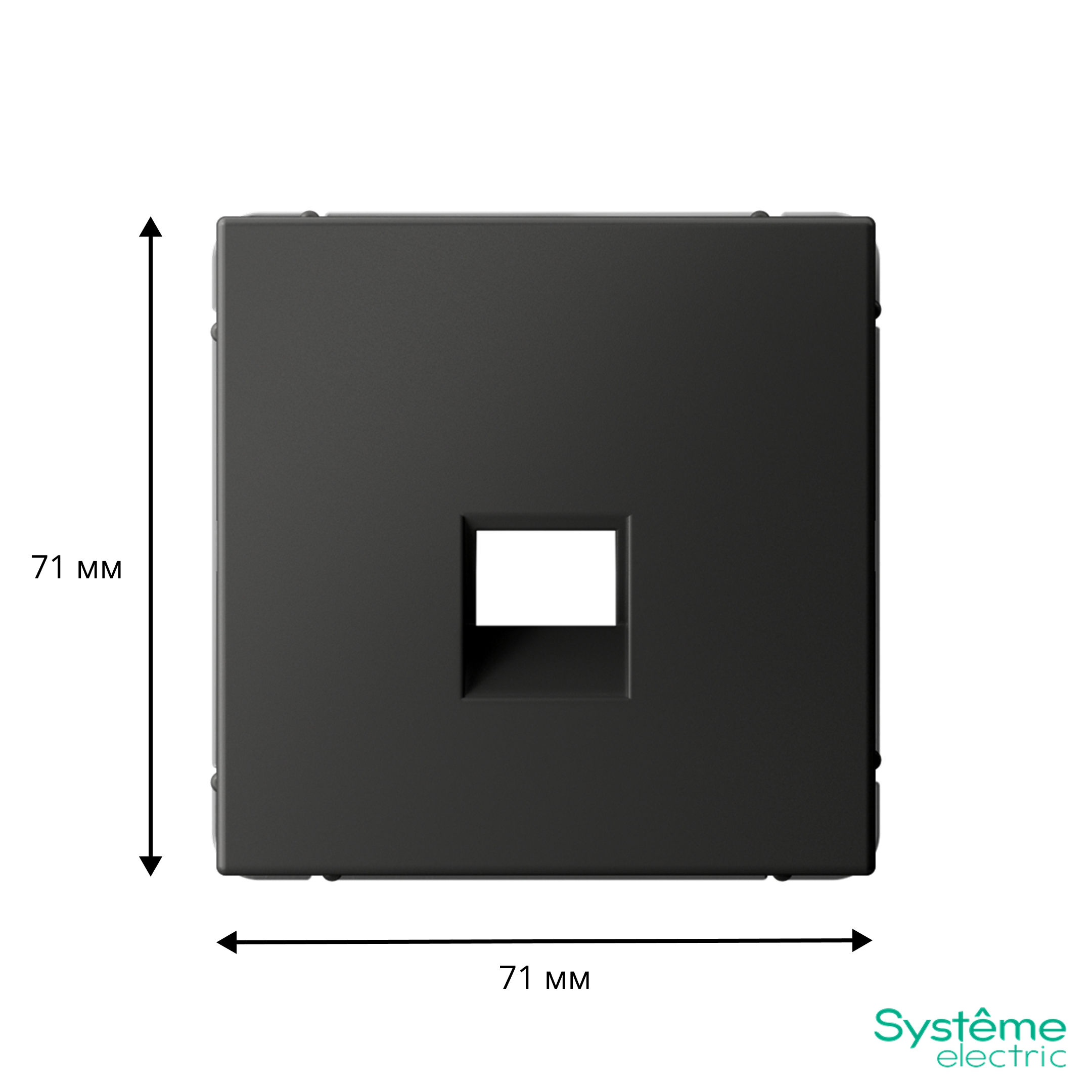 ARTGALLERY НАКЛАДКА для информационных функций типа Keystone, БАЗАЛЬТ