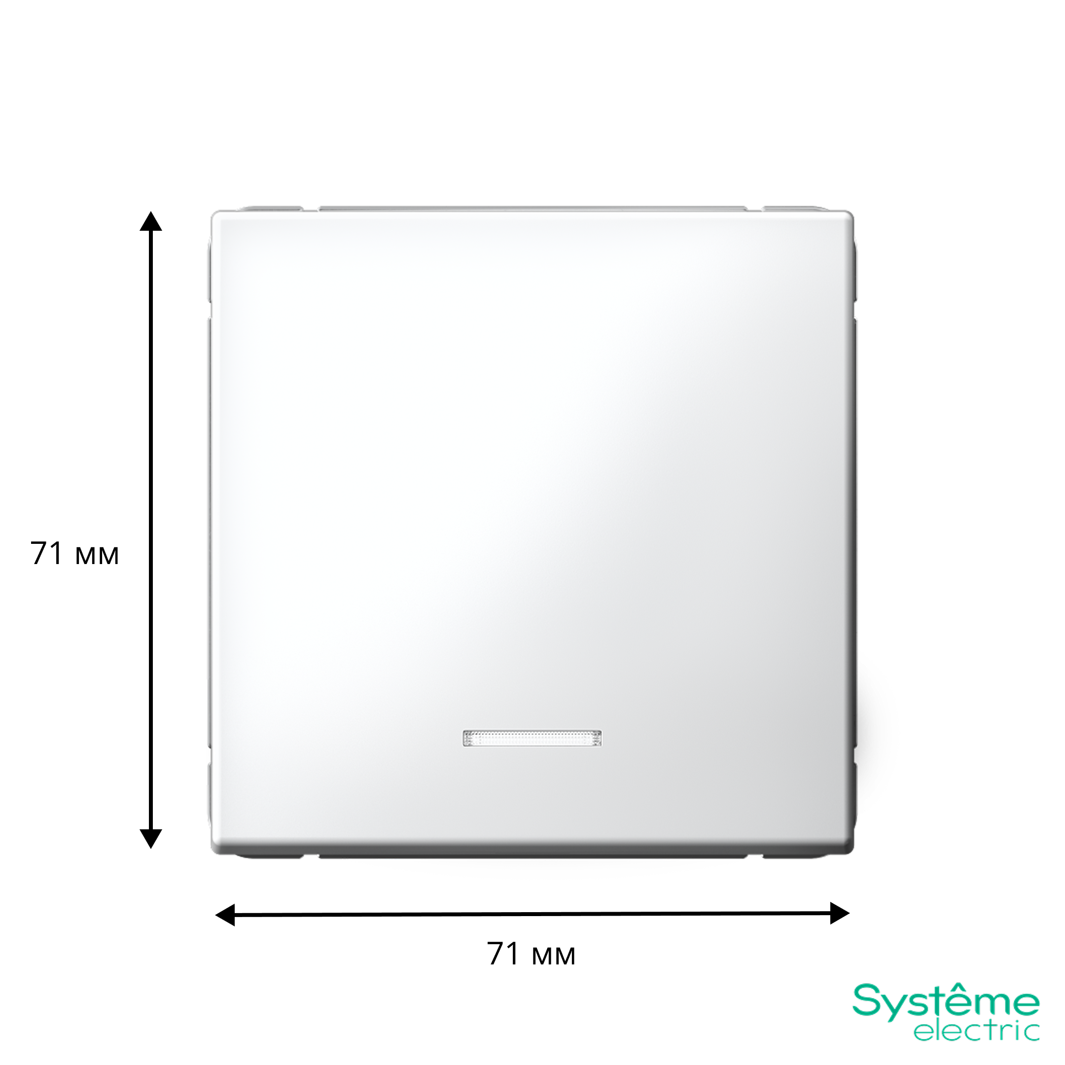 ARTGALLERY 1-клавишный ВЫКЛЮЧАТЕЛЬ с подсветкой, 10АХ, механизм, быстрозажим. клем., БЕЛЫЙ