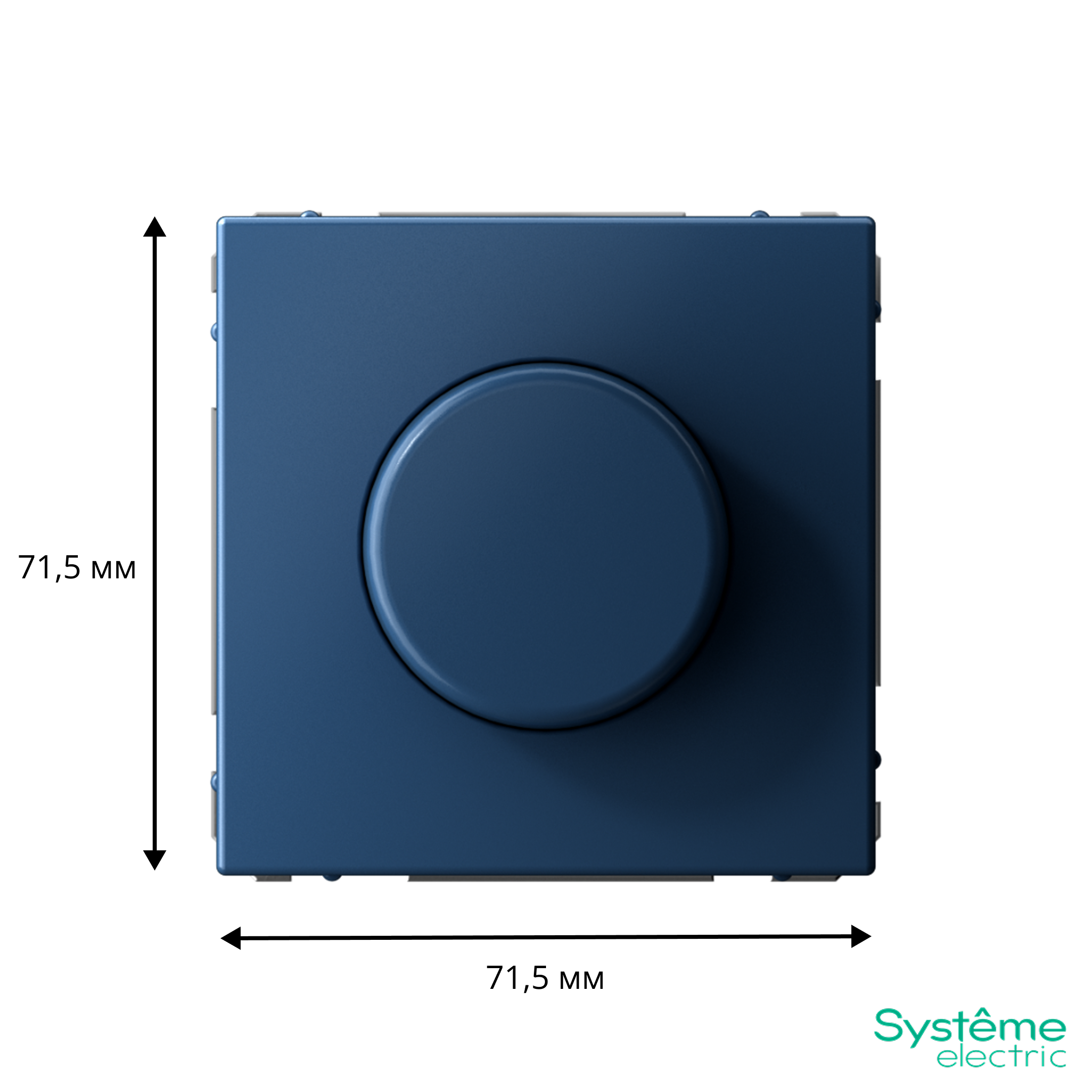 ARTGALLERY СВЕТОРЕГУЛЯТОР (диммер) повор-нажим, LED, RC, 400Вт, механизм, АКВАМАРИН