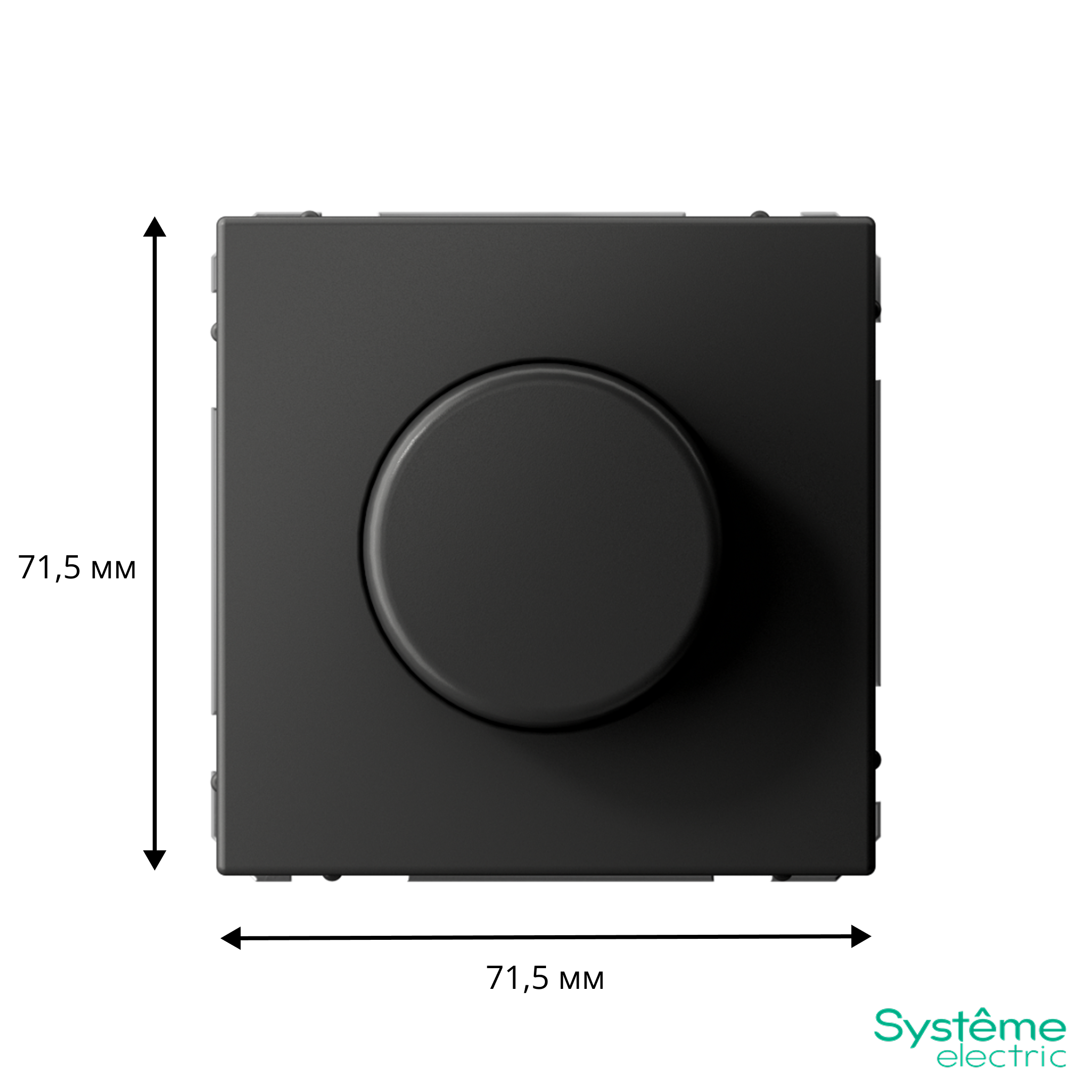 ARTGALLERY СВЕТОРЕГУЛЯТОР (диммер) повор-нажим, LED, RC, 400Вт, механизм, БАЗАЛЬТ