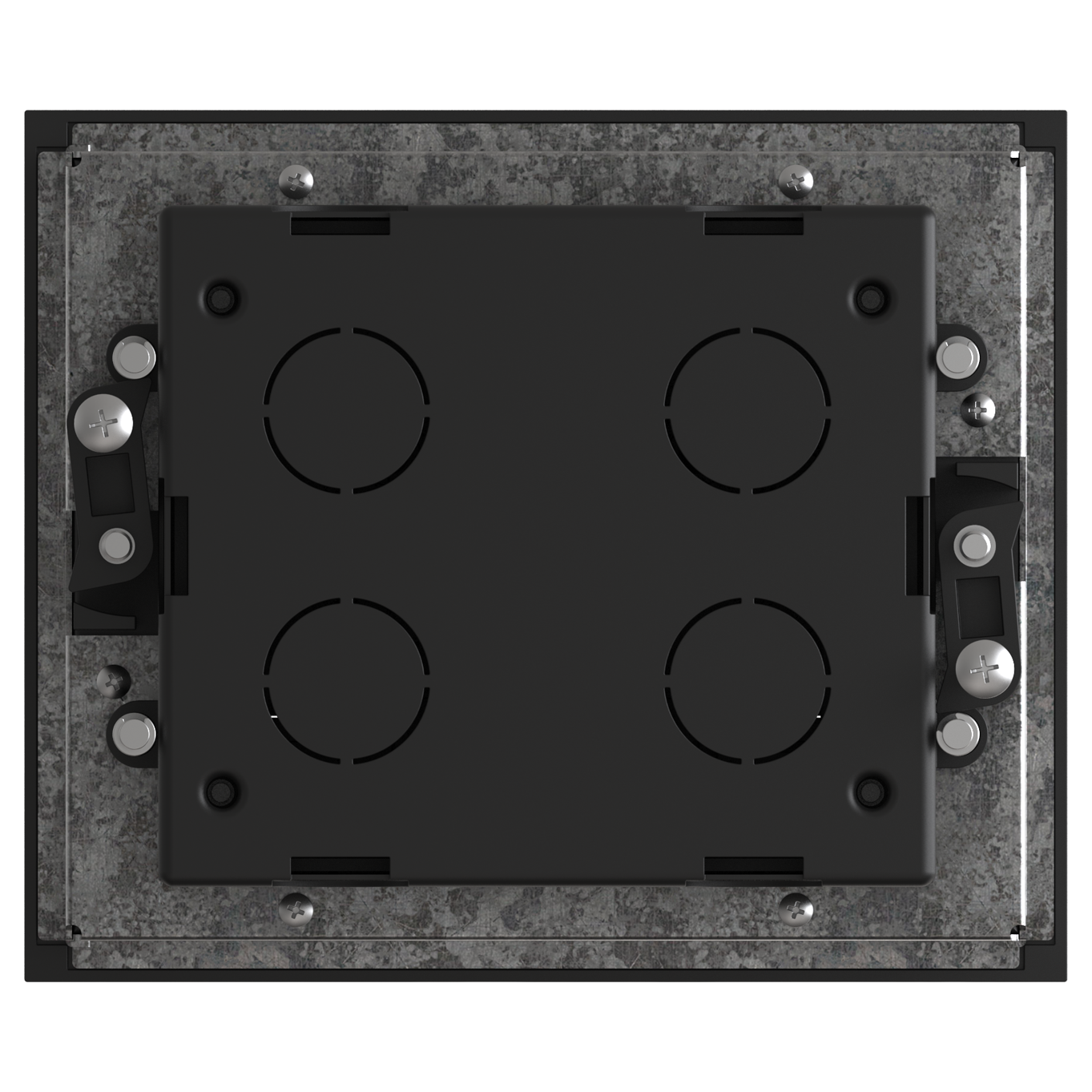 MultiDesk Люк на 8 модулей IP40 для фальшпола с монтажной коробкой, тип MDK10