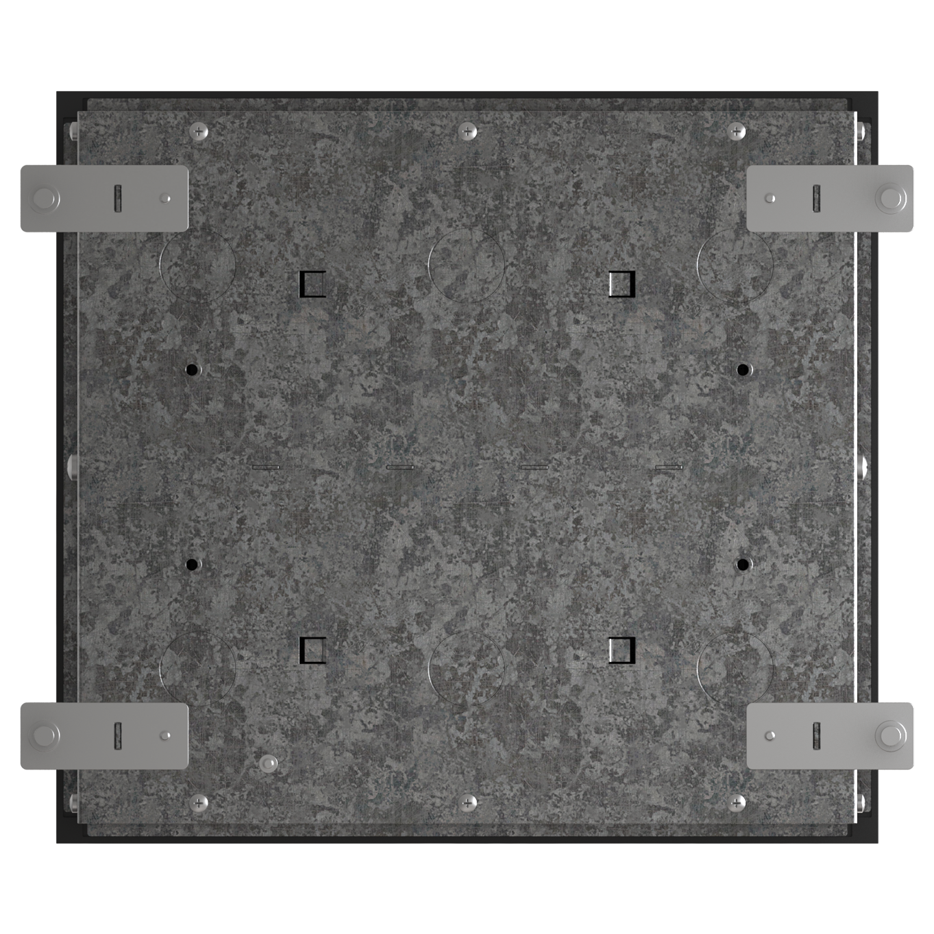 MultiDesk Люк на 12 модулей IP40 для бетонных полов с монтажной коробкой, тип MDK10