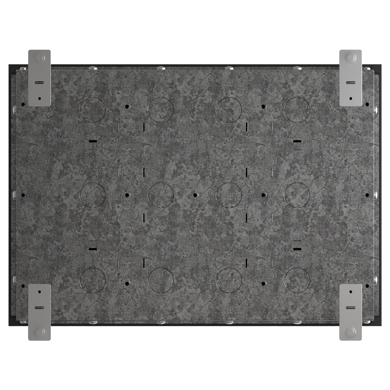 MultiDesk Люк на 16 модулей IP40 для бетонных полов с монтажной коробкой, тип MDK10