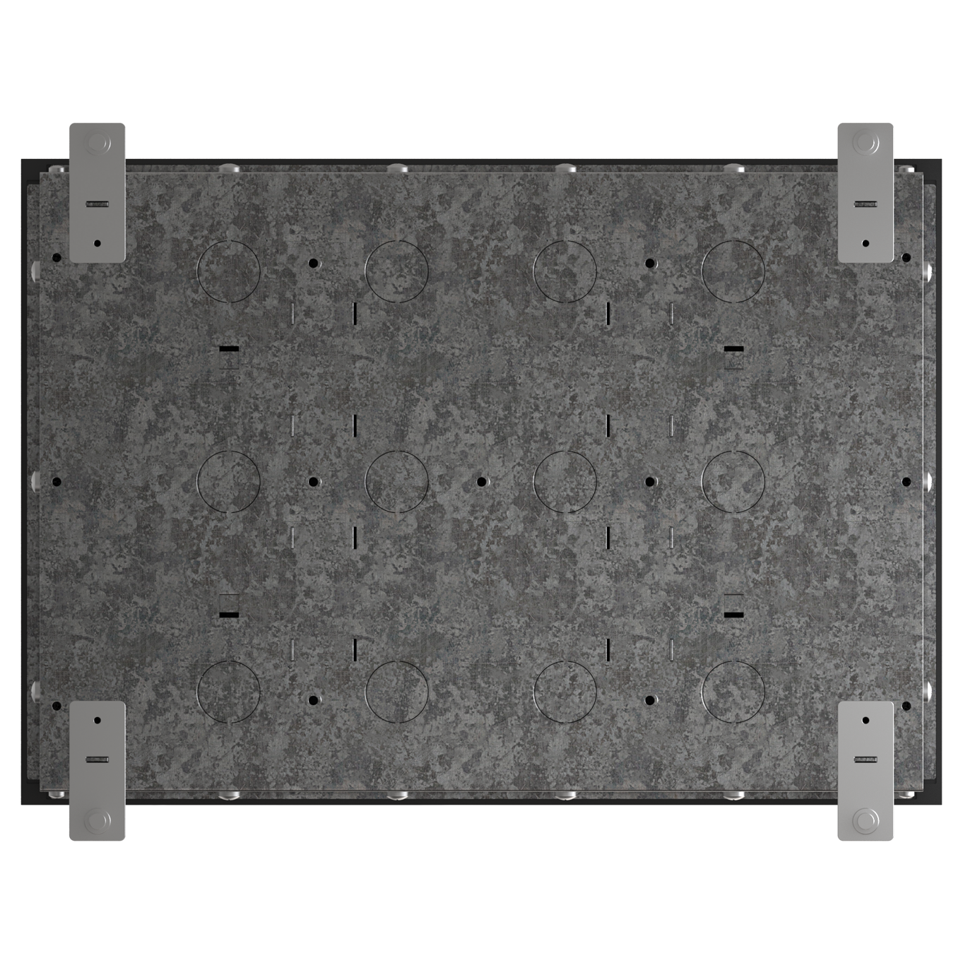 MultiDesk Люк на 24 модулей IP40 для бетонных полов с монтажной коробкой, тип MDK10