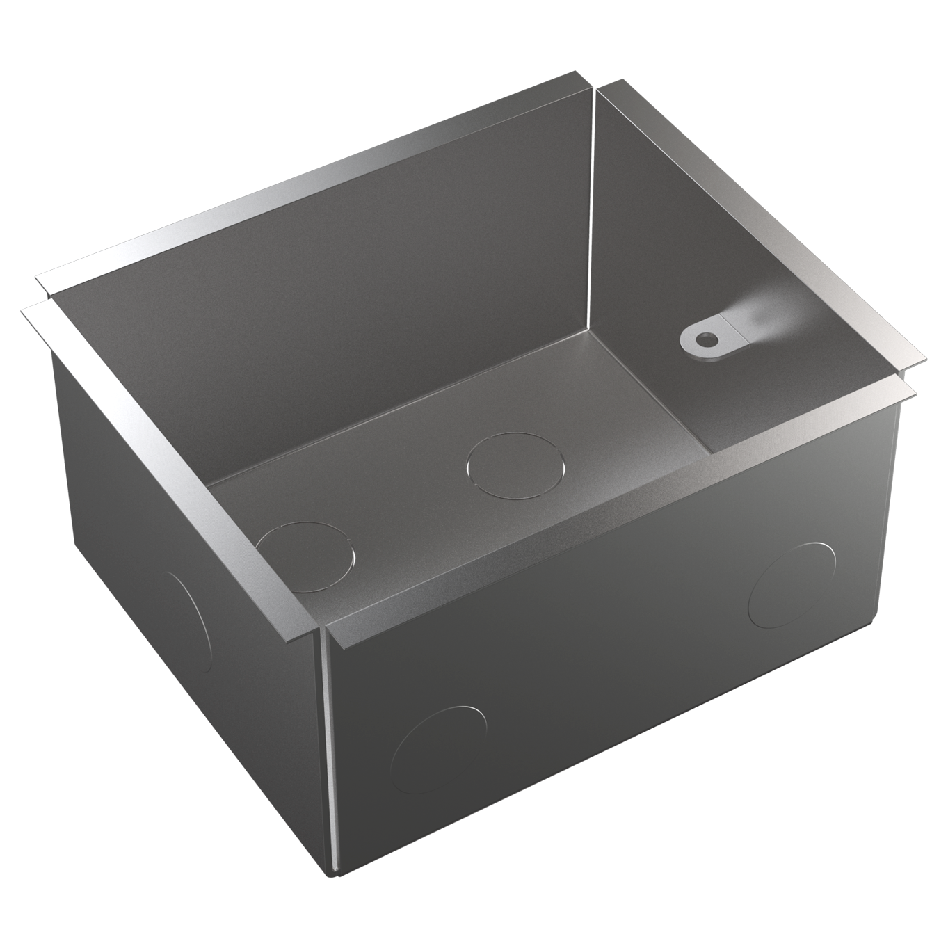 MultiDesk Коробка монтажная для бетонных полов для люка на 8 модулей СТАЛЬ