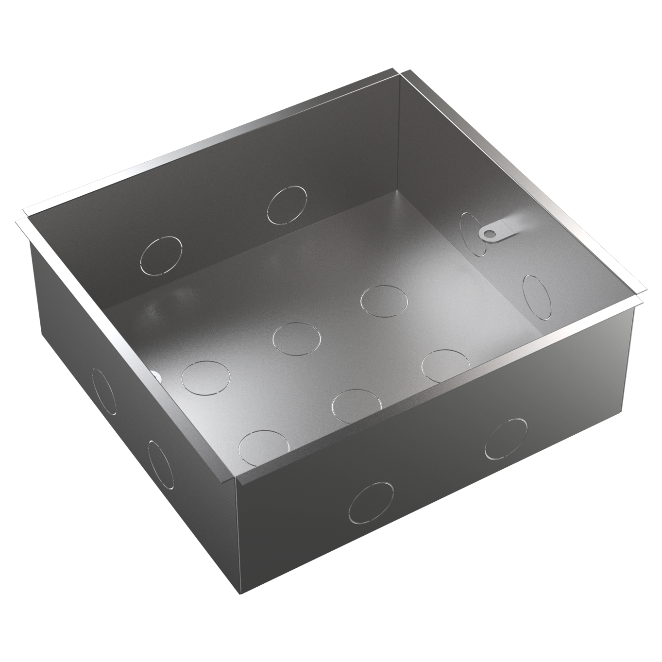 MultiDesk Коробка монтажная для бетонных полов для люка на 12 модулей СТАЛЬ