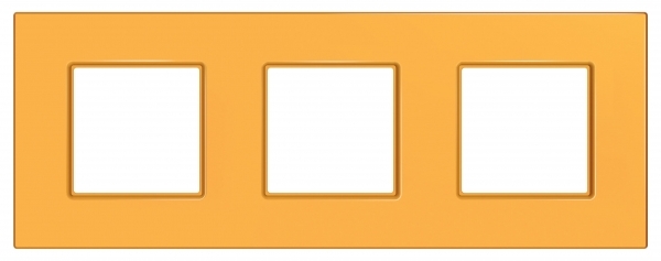 UNICA QUADRO РАМКА 3-постовая, ОРАНЖ