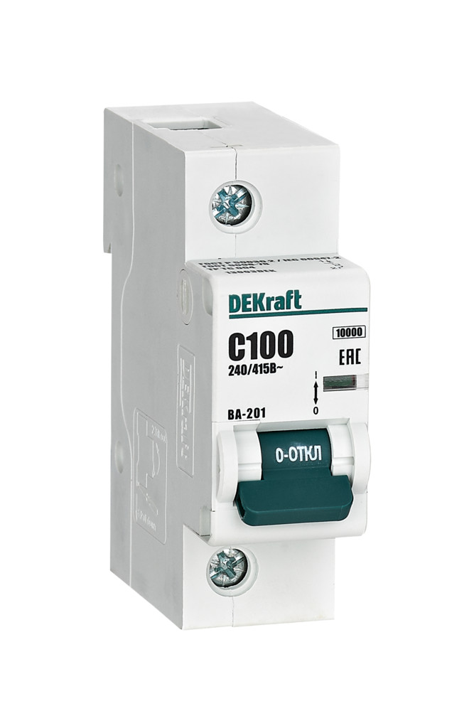 Автоматический выключатель ВА-201 1P 100А C 10кА
