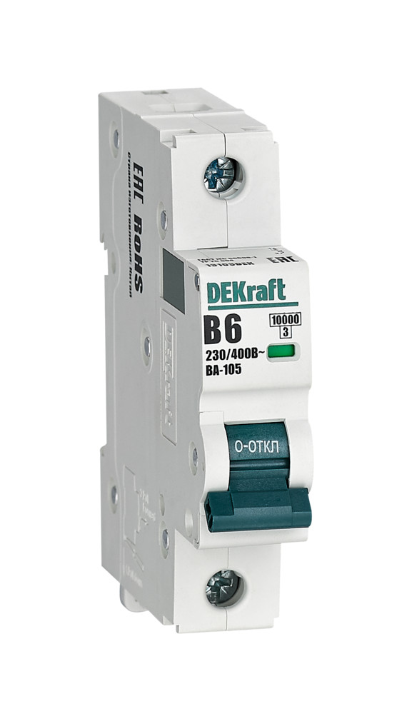Автоматический выключатель ВА-105 1P 6А B 10кА