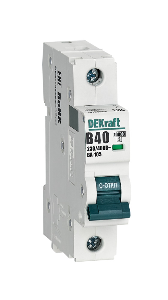 Автоматический выключатель ВА-105 1P 40А B 10кА