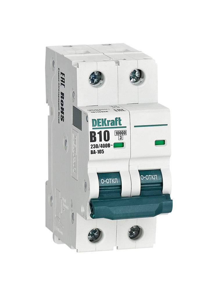Автоматический выключатель ВА-105 2P 10А B 10кА