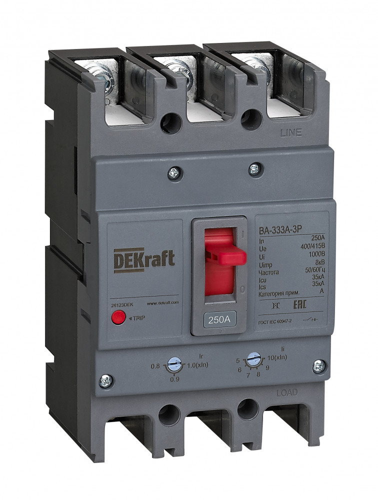Силовой авт. выключатель 3P 160A 35кА ВА-333А