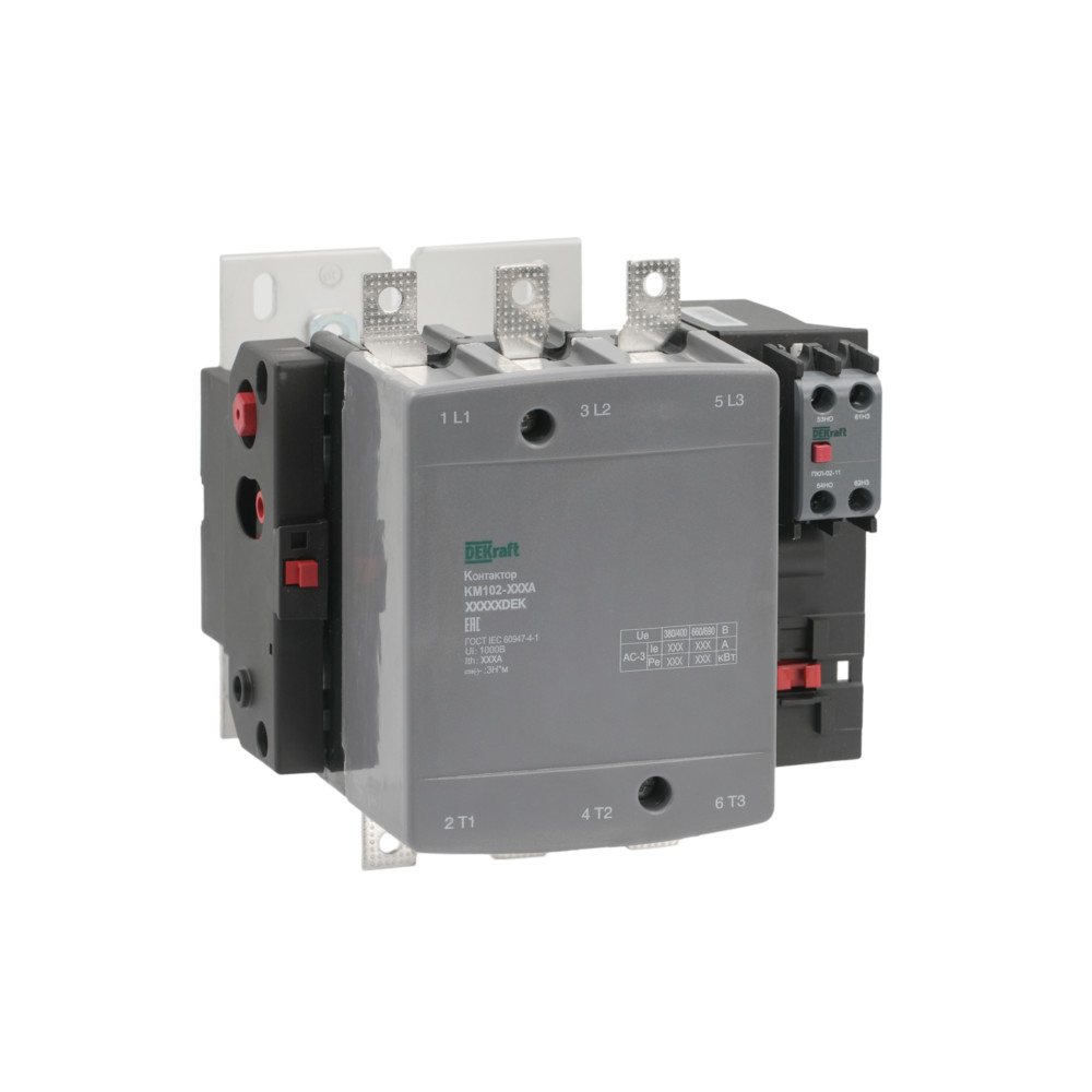 Контактор 115А 110В АС3 АС4 1НО+1НЗ КМ-102