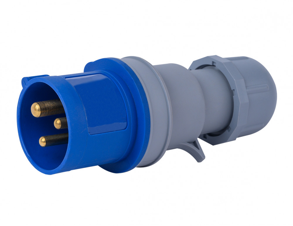 Вилка перен. 2Р+РЕ 16А 220В IP44 ВП-103