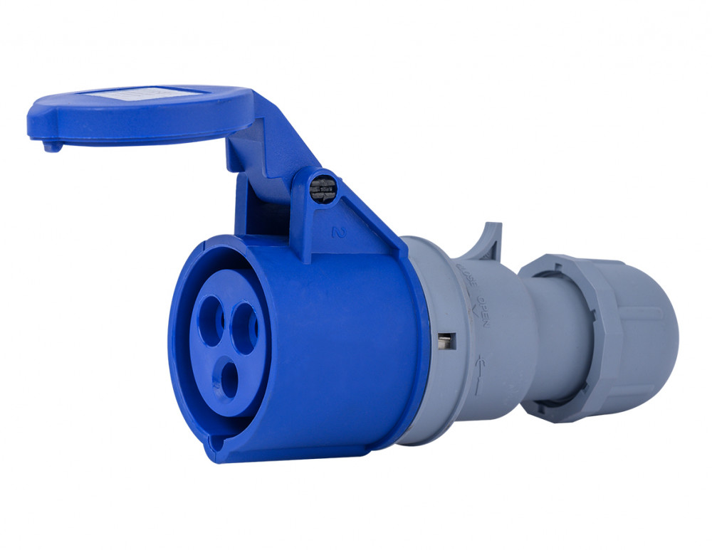 Розетка перен. 2Р+РЕ 16А 220В IP44 РП-103