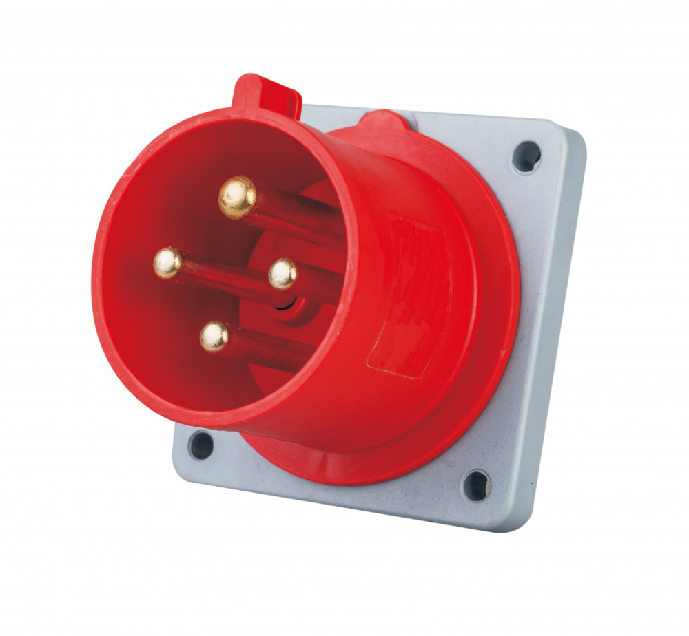 Вилка для скрытой проводки 3Р+РЕ 16А 380В IP44 ВЩ-103