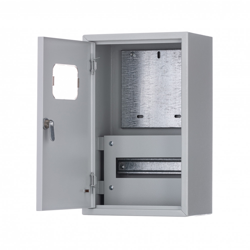 Корпус мет. учетный нав. 400х250х160 1-фазный 9 мод. IP31 ЩРУН-1/9