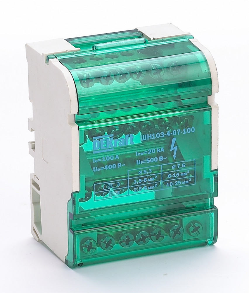 Кросс-модуль на DIN-рейку 4х7 групп, 100А ШН-103
