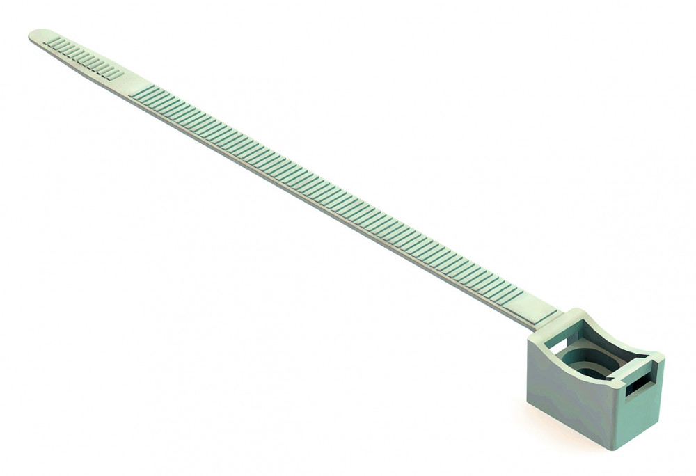 Хомут со стяжкой D16-32 мм СЕРЫЙ ХМ-101