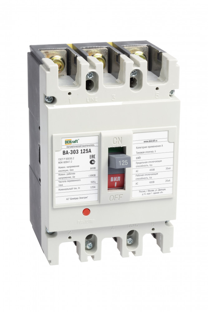 ВА303-3Р-0125А_сил. авт. выкл.