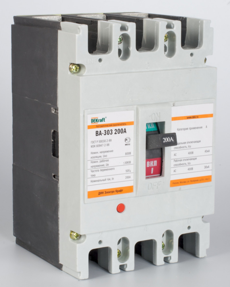 ВА303-3Р-0200А_сил. авт. выкл.