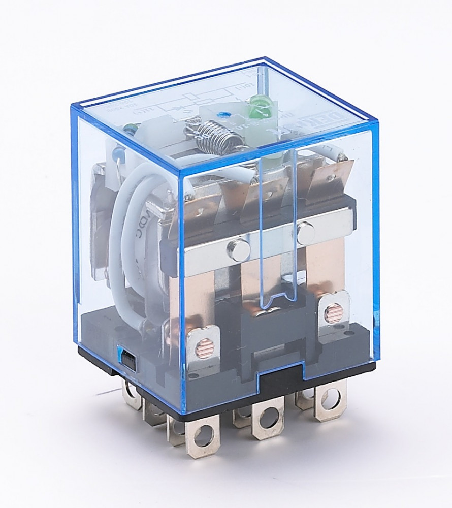 Промежуточное реле 3 конт. с инд. LED 10А 12В DC ПР-