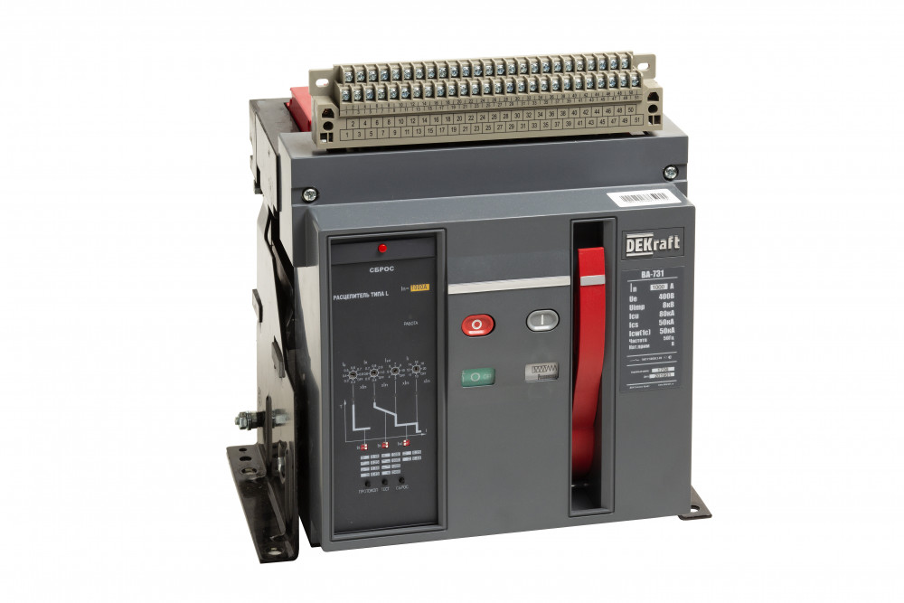 Возд. авт. выкл. стац. 3P 2000А 80кА расц. L ВА-731