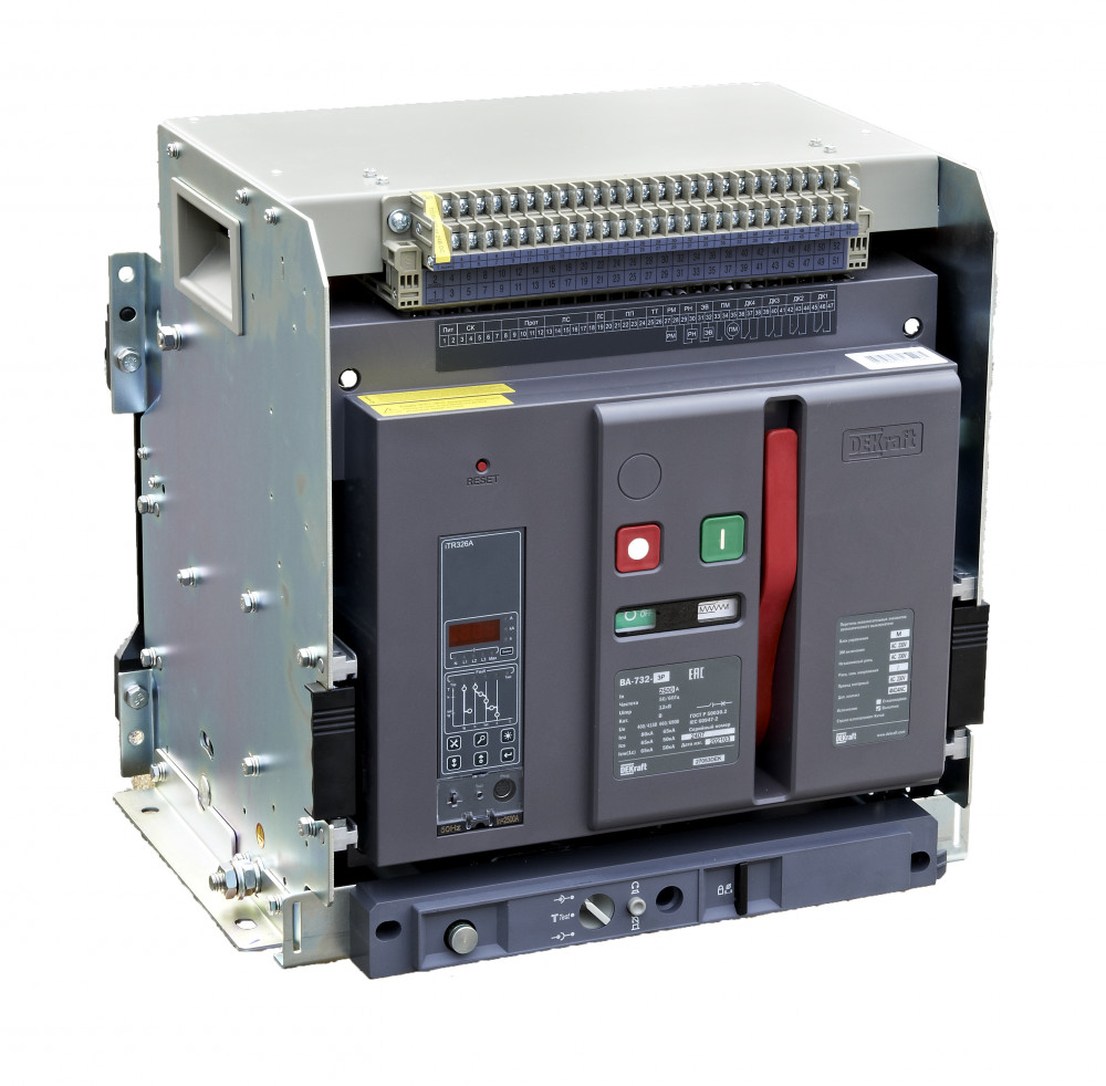 Воздушный авт. выключатель выкатной 3P 2000А 80кА расцепитель М ВА-732