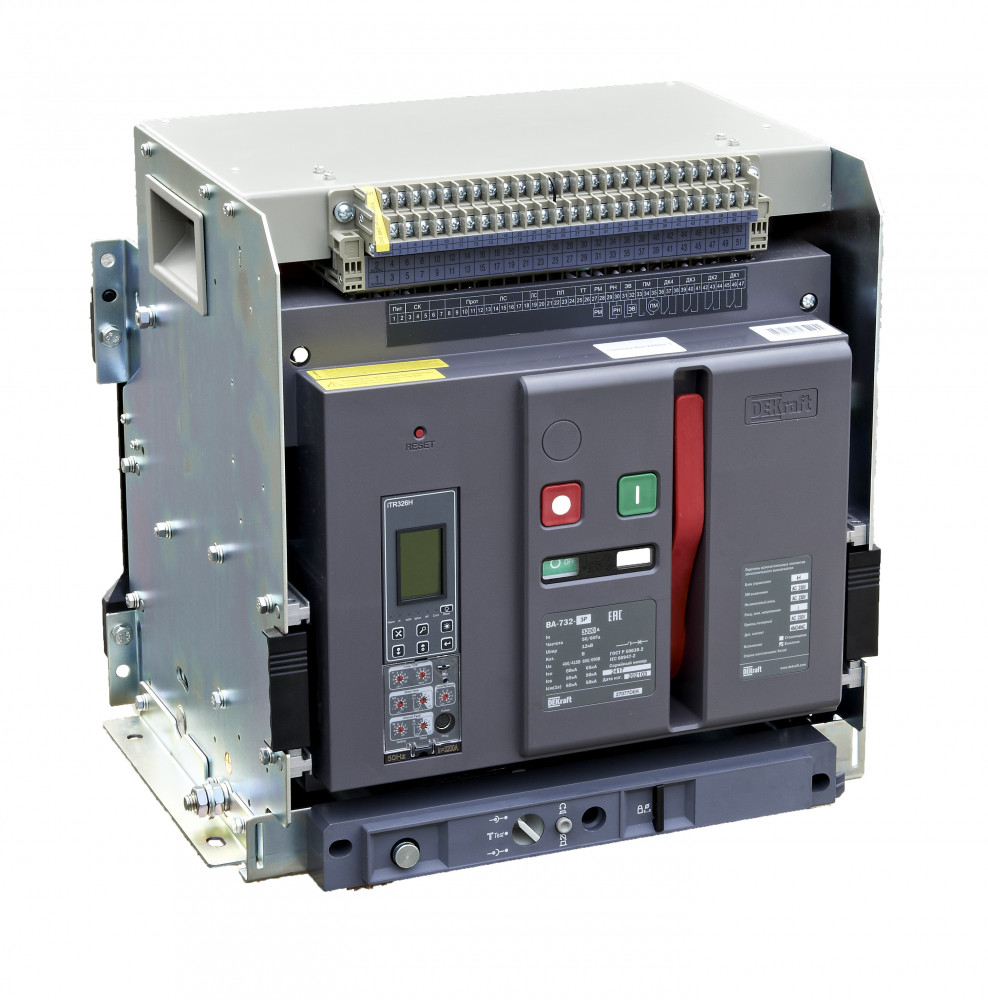 Воздушный авт. выключатель выкатной 3P 3200А 80кА расцепитель Н ВА-732