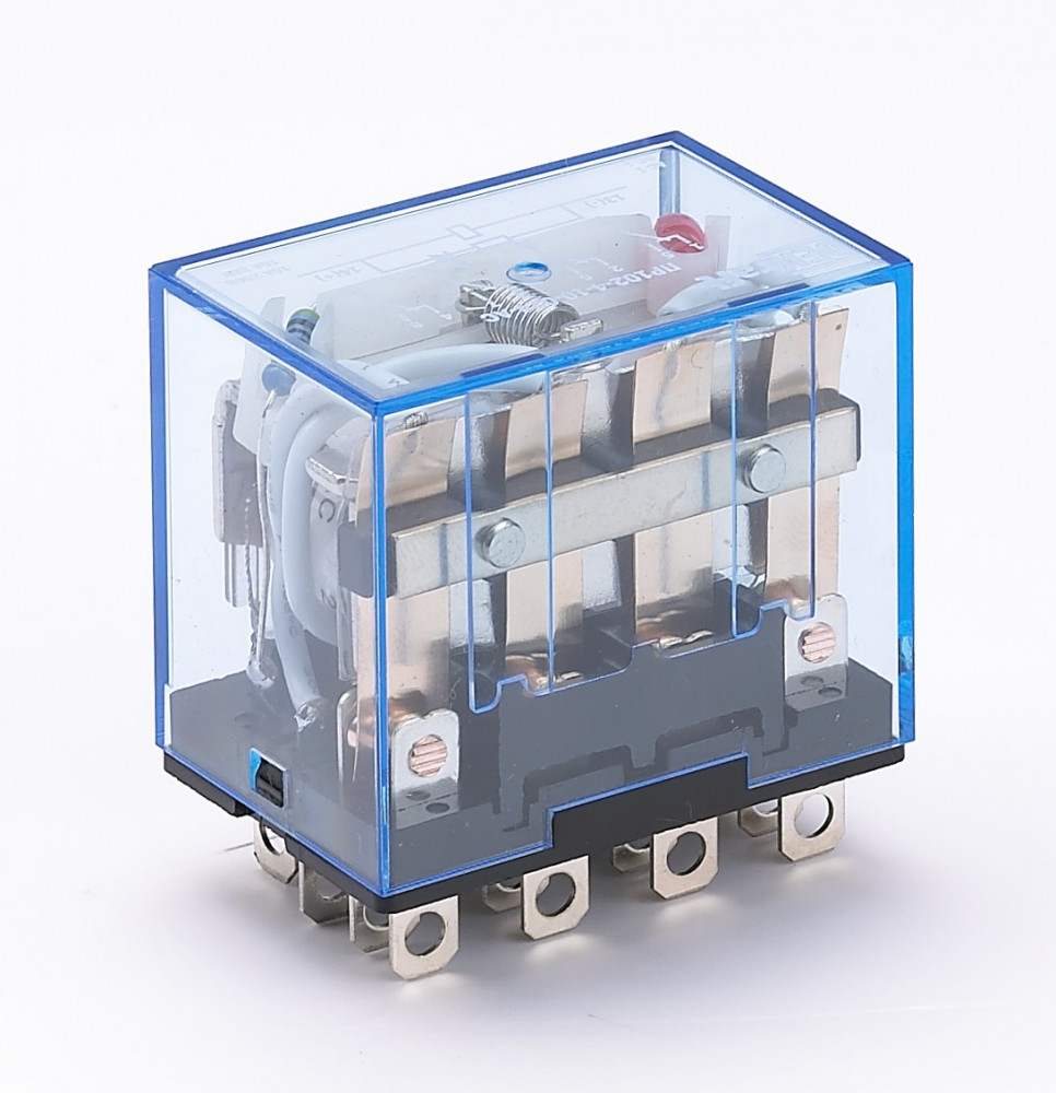 Промежуточное реле 4 конт. с инд. LED 10А 24В AC ПР-