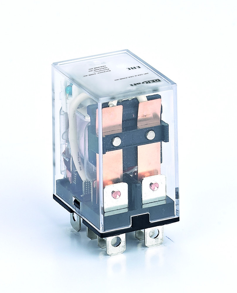 Промежуточное реле 2 конт. с LED инд. 10А 12В DC ПР-102