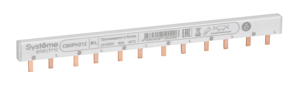 Шинка Греб. 2P (L1L2) 18мм 12мод 63А