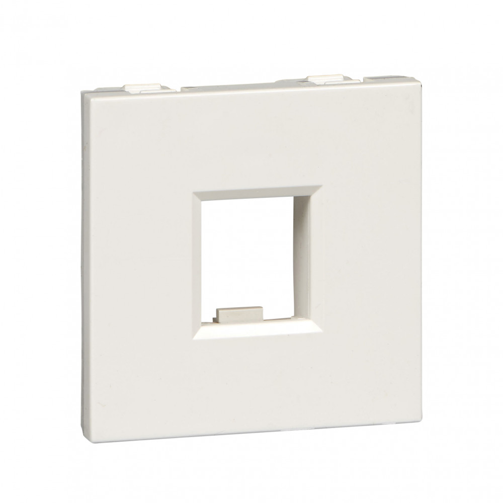 W45 Плата лицевая для 1xKeystone, 1 модуль (45х22.5 мм) БЕЛАЯ RAL9010